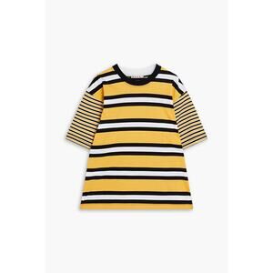 Marni Striped Yellow Cotton-Jersey Short Sleeve T-Shirt Size S